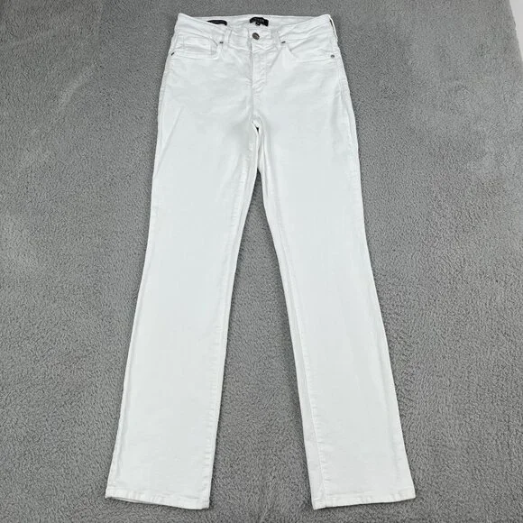 White Jeans Nydj Women's Marilyn Straight Leg Jeans NYDJ